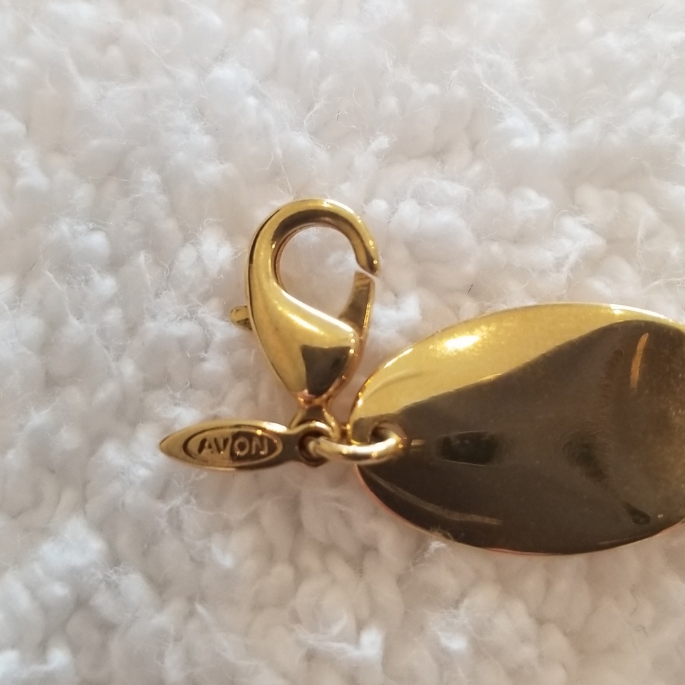 Avon Vintage Shimmering Gold Oval Necklace About 19" Long - Picture 2 of 3